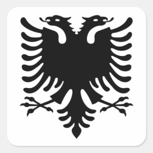 Albania, Shqiperia, Shqiponja, albanian, shqip Square Sticker