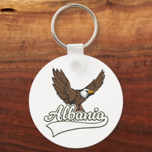 Albania travel logo keychain