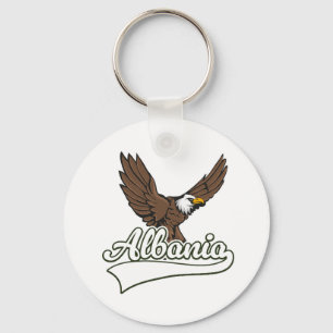 Albania travel logo keychain