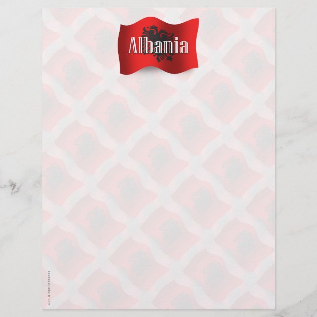 Albania Waving Flag (Front)
