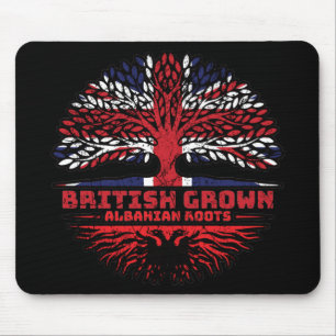 Albanian Albania Uk United Kingdom British Tree Mouse Pad