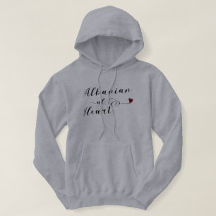 Albanian At Heart Hoodie, Albania Hoodie