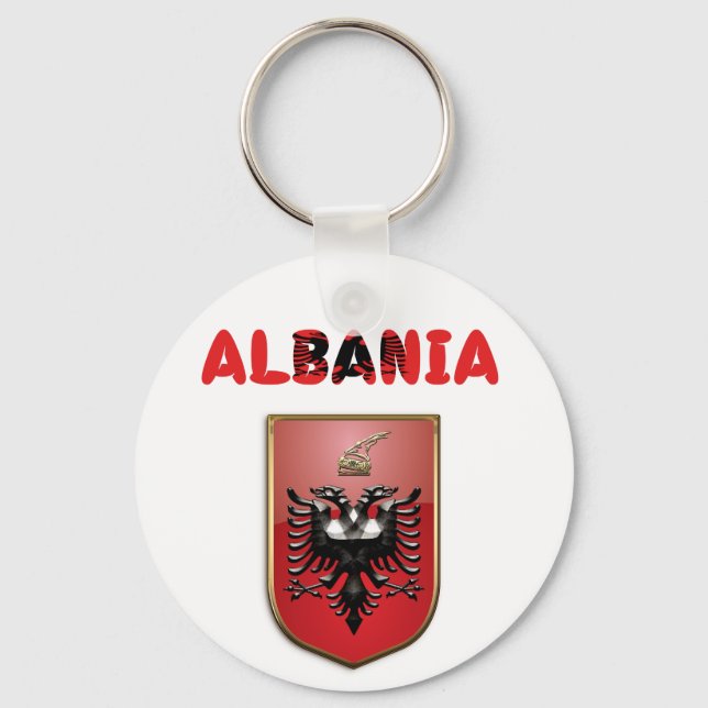 Albanian Coat of arms Keychain (Front)
