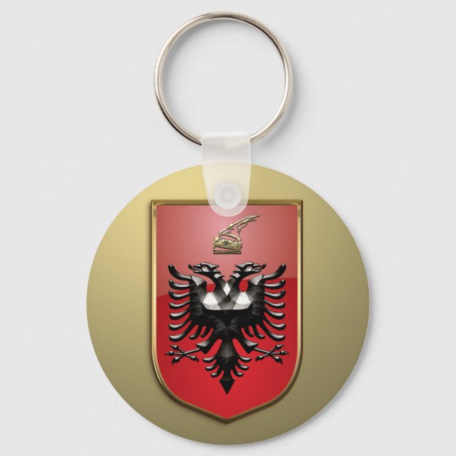 Albanian Coat of arms Keychain (Front)
