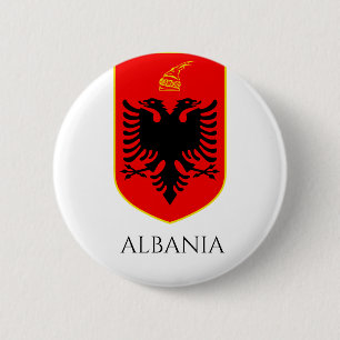 Albanian Coat Of Arms National Heritage Art 2 Inch Round Button