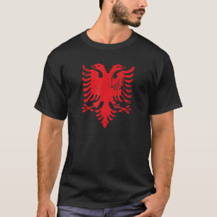 Albanian Double Headed Eagle Albania Flag T-Shirt