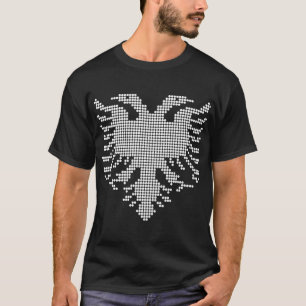 Albanian Double Headed Eagle Dotwork Emblem T-Shirt
