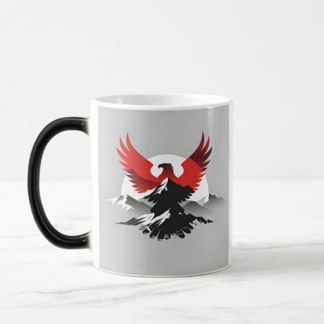 Albanian Eagle & Mountains | Modern Heritage Mug (Left)