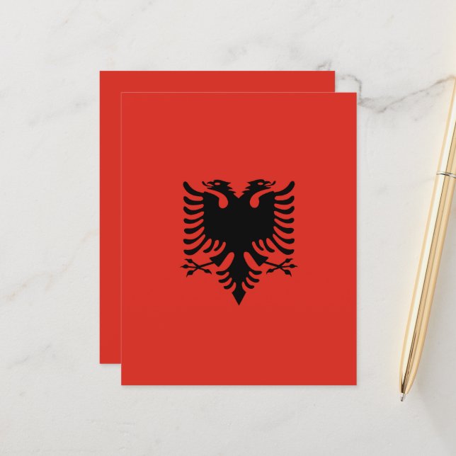 Albanian flag (Front/Back In Situ)