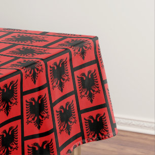Albanian Flag & Albania dining tablecloth /decor