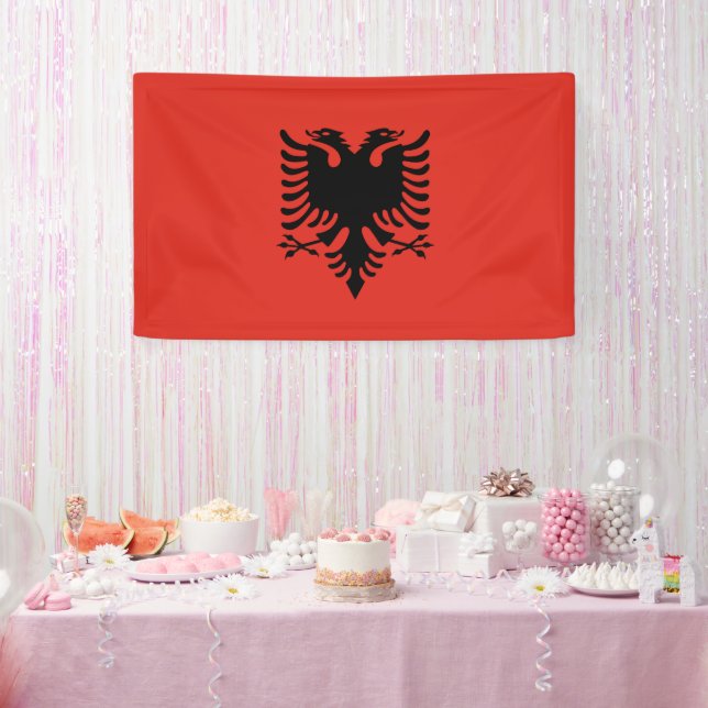 Albanian flag banner (Party)