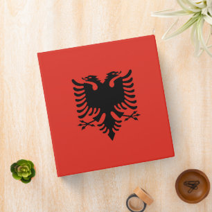 Albanian flag binder