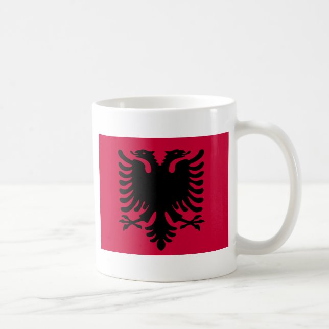 Albanian Flag Coffee Mug (Right)