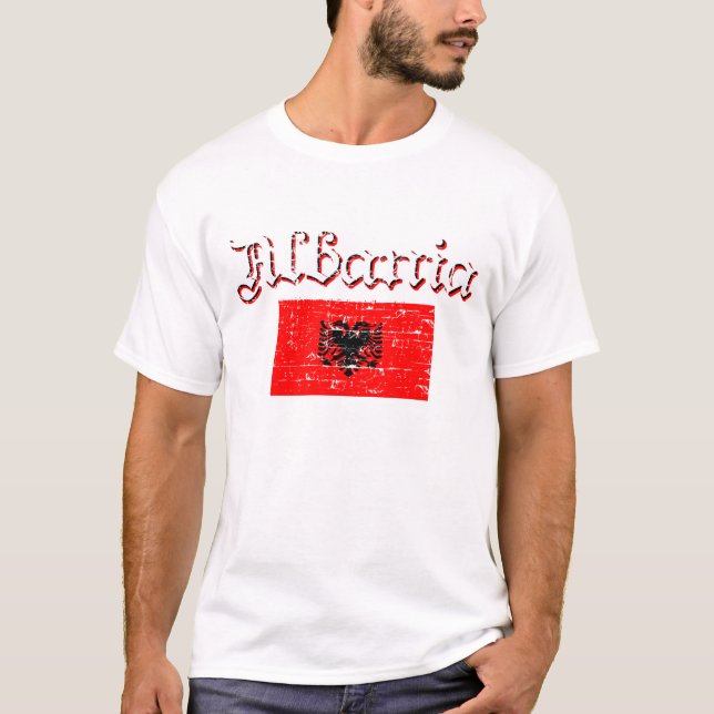 Albanian flag design T-Shirt (Front)