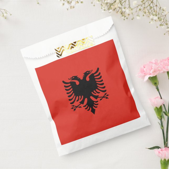 Albanian flag favour bag (Sealed)