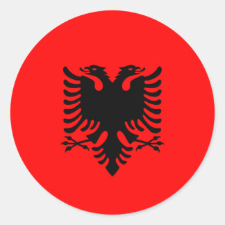 Albanian Flag, Flag of Albania Classic Round Sticker