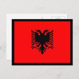 Albanian Flag, Flag of Albania Postcard