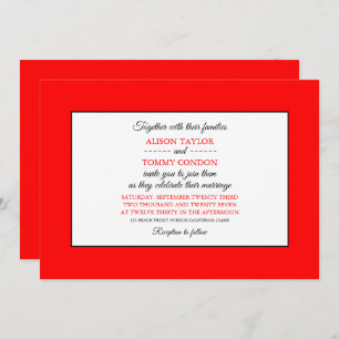 Albanian Flag, Flag of Albania Wedding Invitation