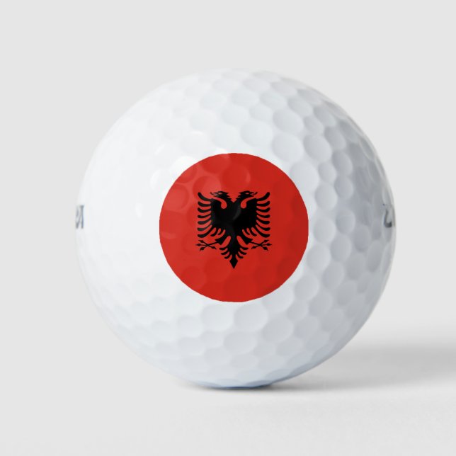 Albanian flag golf balls (Front)