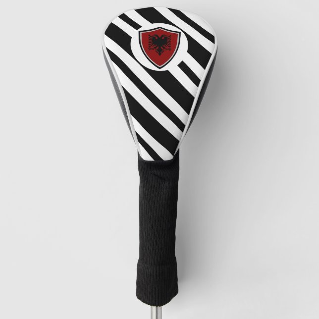 Albanian flag golf head cover (Front)