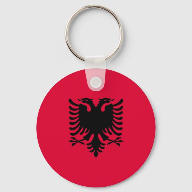Albanian Flag Keychain (Front)