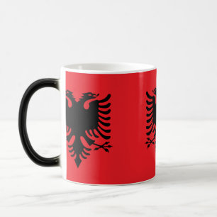 Albanian flag magic mug
