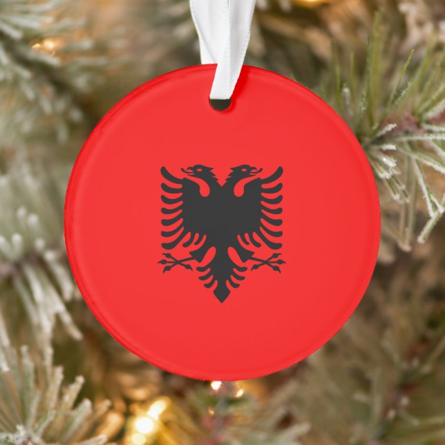 Albanian Flag Ornament (Tree)