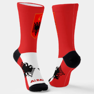 Albanian Flag Patriotic, Sustainable Albania Socks