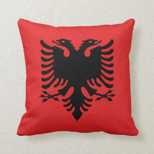 Albanian flag pillow