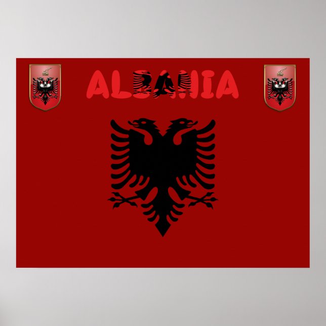 Albanian flag poster (Front)