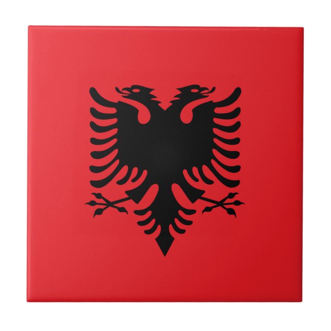Albanian flag tile (Front)