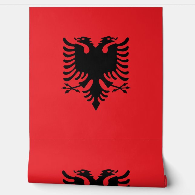 Albanian flag wallpaper (Unrolling)