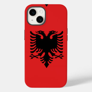 Albanian flag with two-headed eagle Case-Mate iPhone 14 case