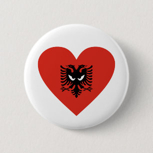 Albanian Heart - For real Albanians! 2 Inch Round Button