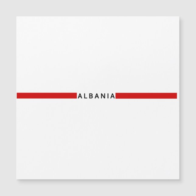 Albanian minimalistic flag (Front)
