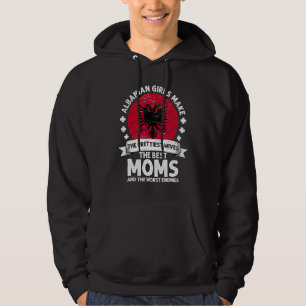 Albanian Mom Mothers Day Mama Albanian American Hoodie