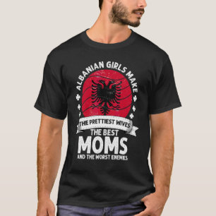 Albanian Mom Mothers Day Mama Albanian American T-Shirt