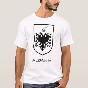 Albanian National Coat of Arms Heritage Ink T-Shirt
