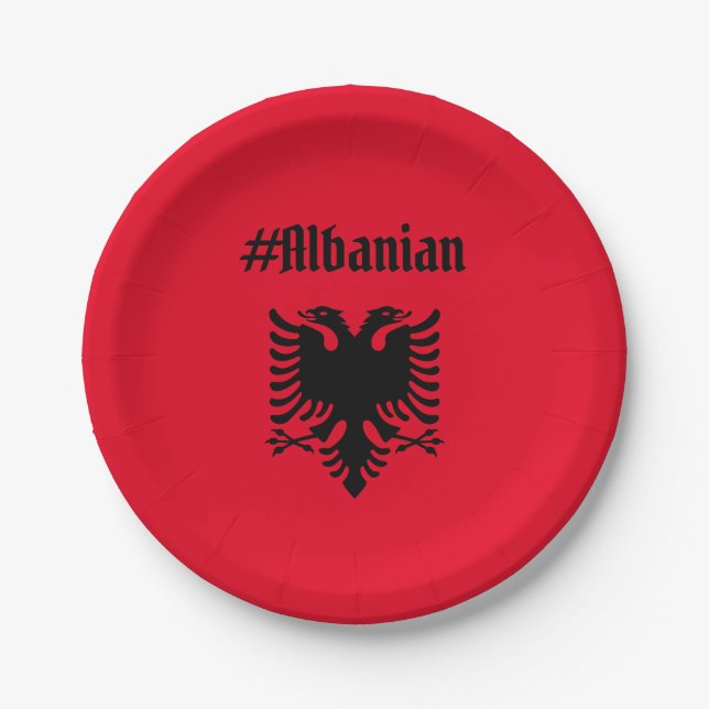 Albanian Paper Plate (Front)