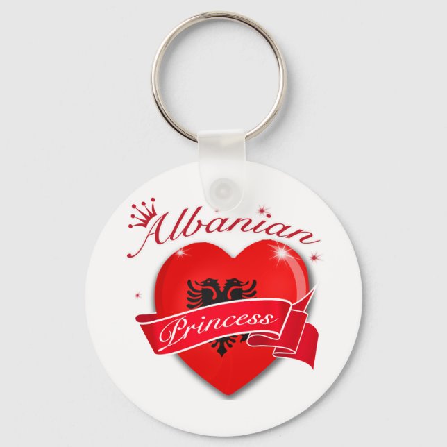 Albanian Princess Keychain (Front)