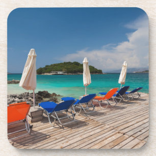 Albanian Riviera, Ksamil, town beachfront Coaster