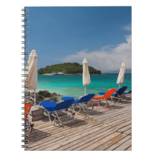Albanian Riviera, Ksamil, town beachfront Notebook