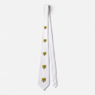 Albanian two-headed eagle tie