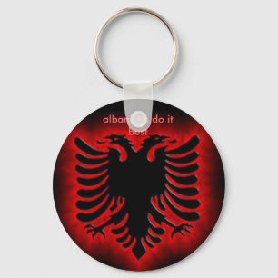 albanianeagle, albanians do it best keychain