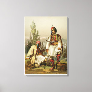Albanians, mercenaries in the Ottoman army, pub. b Canvas Print