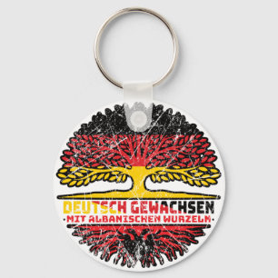 Albanien Albanisch Deutsch Deutschland Baum Wurzel Keychain
