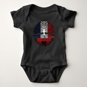 Albanien Französisch-Frankreich-Baumroots-Flagge Baby Bodysuit