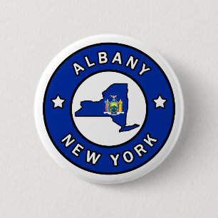 Albany New York 2 Inch Round Button