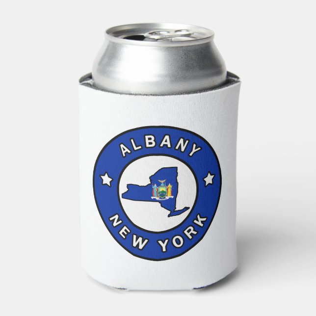 Albany New York Can Cooler (Can Front)