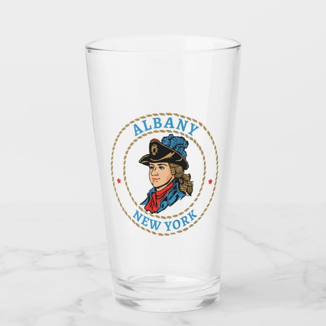 Albany New York Colonial Glass (Front)